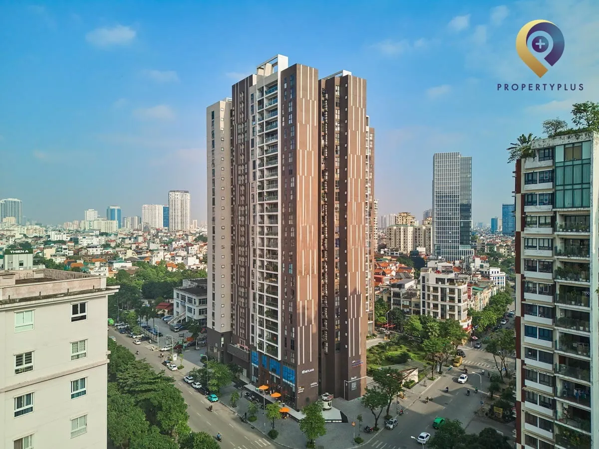 Toàn cảnh tòa nhà Chelsea Residence từ trên cao.